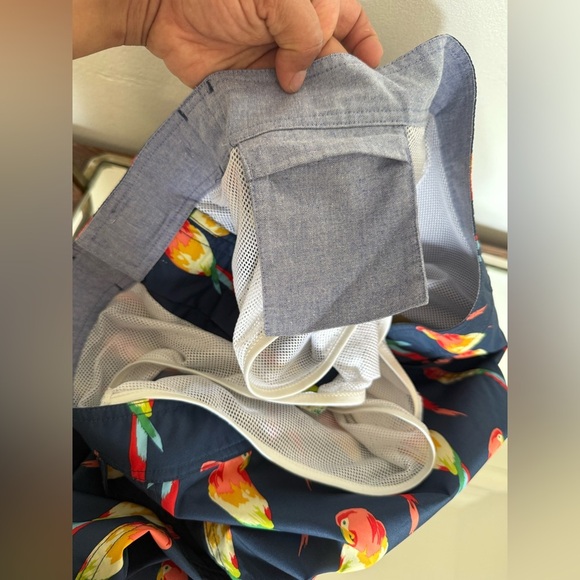 Bonobos Blue and Red Swim Trunks with Elastic Waistband - Picture 7 of 15